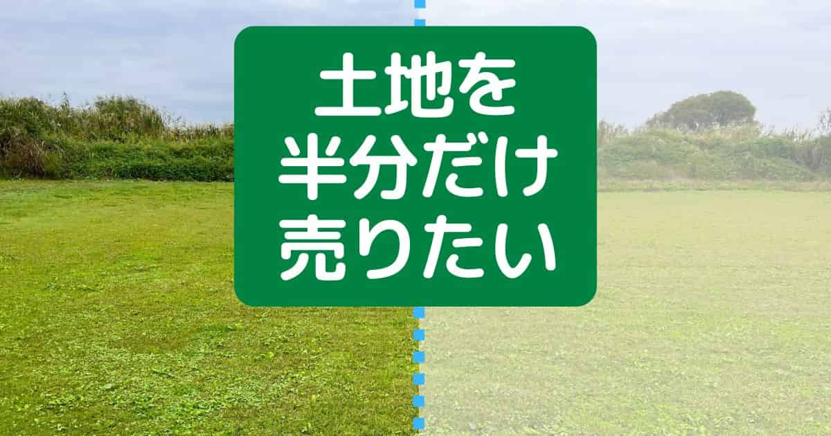 土地を半分だけ売却する方法を解説！分筆の注意点や必要な費用をわかりやすくまとめました